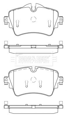 BBP2526 BORG & BECK Комплект тормозных колодок, дисковый тормоз