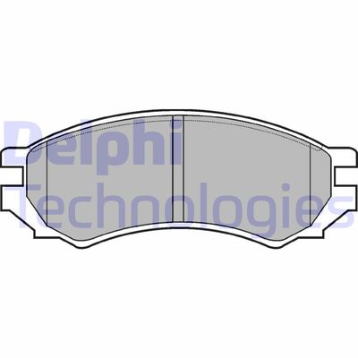 LP670 DELPHI Комплект тормозных колодок, дисковый тормоз