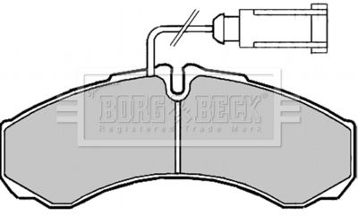 BBP2190 BORG & BECK Комплект тормозных колодок, дисковый тормоз