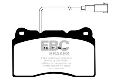 DP21536 EBC Brakes Комплект тормозных колодок, дисковый тормоз