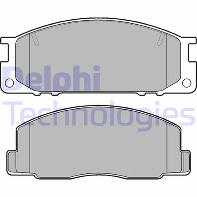 LP739 DELPHI Комплект тормозных колодок, дисковый тормоз