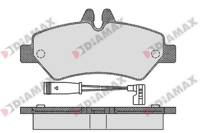 N09134 DIAMAX Комплект тормозных колодок, дисковый тормоз