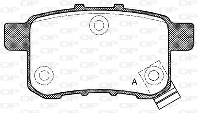 BPA133202 OPEN PARTS Комплект тормозных колодок, дисковый тормоз
