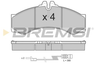 BP2681TR BREMSI Комплект тормозных колодок, дисковый тормоз