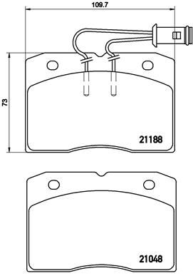 PA6009 BREMBO Комплект тормозных колодок, дисковый тормоз