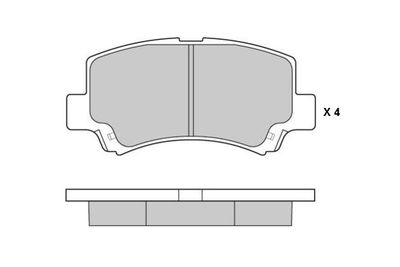 120894 E.T.F. Комплект тормозных колодок, дисковый тормоз
