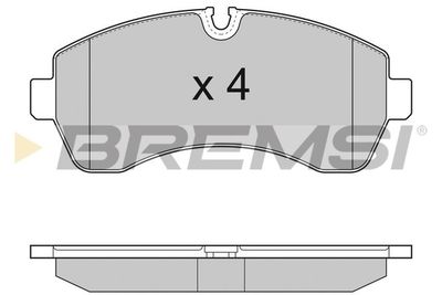 BP3290 BREMSI Комплект тормозных колодок, дисковый тормоз