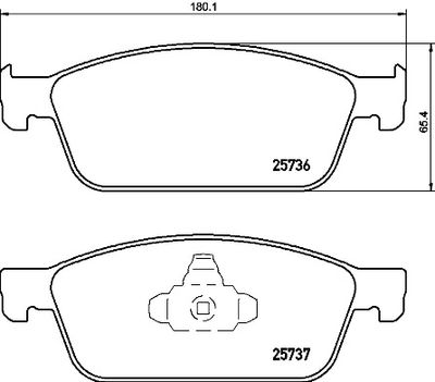 P24157 BREMBO Комплект тормозных колодок, дисковый тормоз