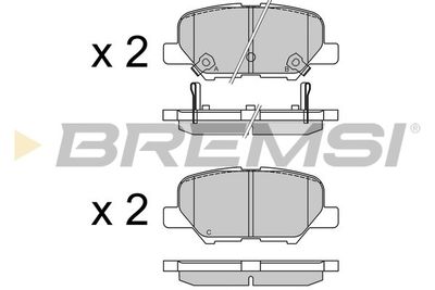 BP3555 BREMSI Комплект тормозных колодок, дисковый тормоз