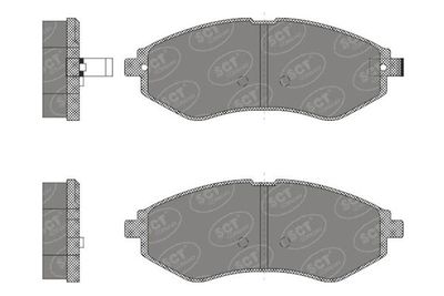 SP665PR SCT - MANNOL Комплект тормозных колодок, дисковый тормоз