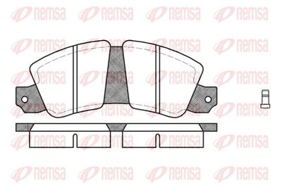 002302 REMSA Комплект тормозных колодок, дисковый тормоз