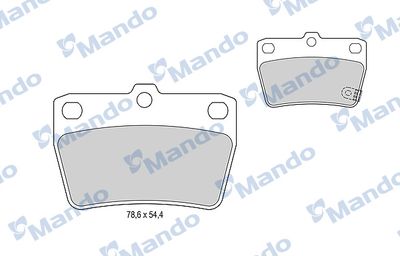 MBF015851 MANDO Комплект тормозных колодок, дисковый тормоз