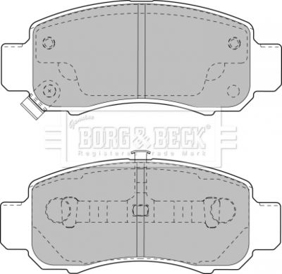 BBP1906 BORG & BECK Комплект тормозных колодок, дисковый тормоз