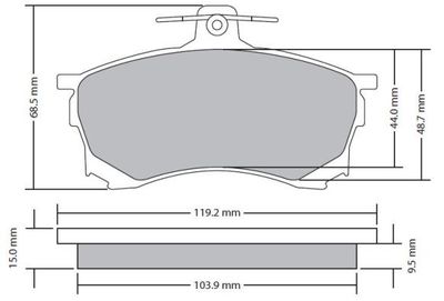 FBP1685 FREMAX Комплект тормозных колодок, дисковый тормоз