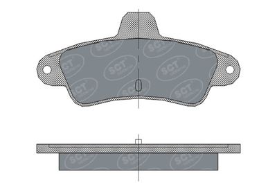 SP304PR SCT - MANNOL Комплект тормозных колодок, дисковый тормоз