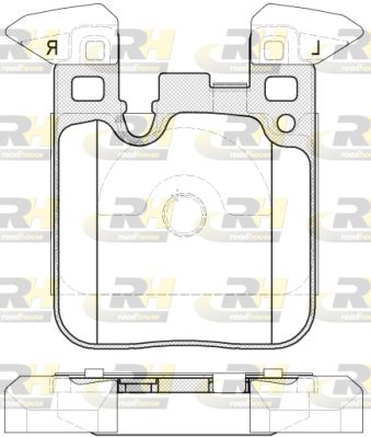 2153900 ROADHOUSE Комплект тормозных колодок, дисковый тормоз