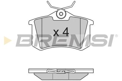BP2807 BREMSI Комплект тормозных колодок, дисковый тормоз