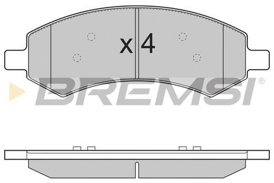 BP3310 BREMSI Комплект тормозных колодок, дисковый тормоз