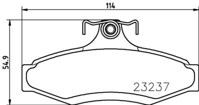 PCP1247 DON Комплект тормозных колодок, дисковый тормоз