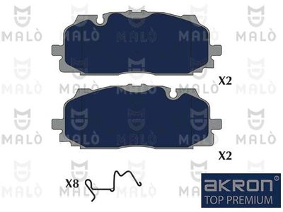 1051343 AKRON-MALÒ Комплект тормозных колодок, дисковый тормоз