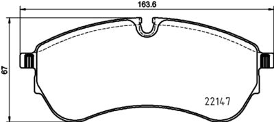 8DB355032921 HELLA PAGID Комплект тормозных колодок, дисковый тормоз