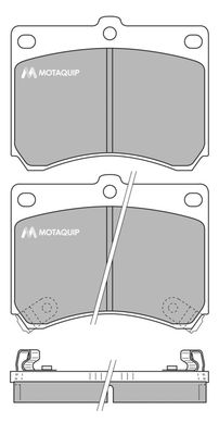 LVXL744 MOTAQUIP Комплект тормозных колодок, дисковый тормоз