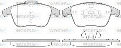 P1349330 WOKING Комплект тормозных колодок, дисковый тормоз