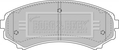 BBP1891 BORG & BECK Комплект тормозных колодок, дисковый тормоз