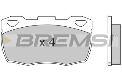 BP2401 BREMSI Комплект тормозных колодок, дисковый тормоз