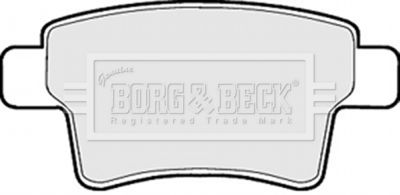 BBP2029 BORG & BECK Комплект тормозных колодок, дисковый тормоз