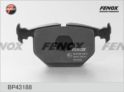 BP43188 FENOX Комплект тормозных колодок, дисковый тормоз