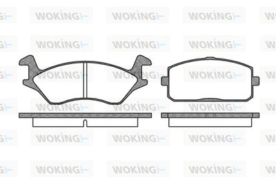 P005300 WOKING Комплект тормозных колодок, дисковый тормоз