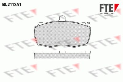 BL2112A1 FTE Комплект тормозных колодок, дисковый тормоз