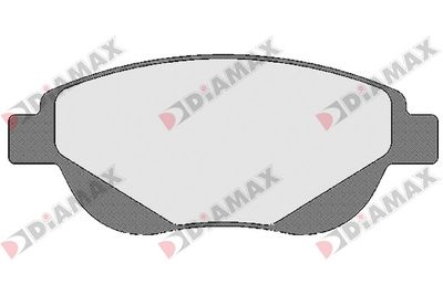 N09662 DIAMAX Комплект тормозных колодок, дисковый тормоз
