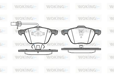 P936302 WOKING Комплект тормозных колодок, дисковый тормоз