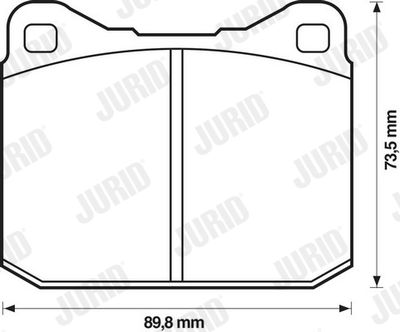 571255D JURID Комплект тормозных колодок, дисковый тормоз