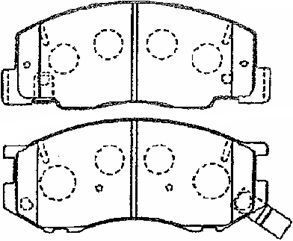 A1N096 AISIN Комплект тормозных колодок, дисковый тормоз