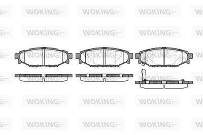 P1036301 WOKING Комплект тормозных колодок, дисковый тормоз