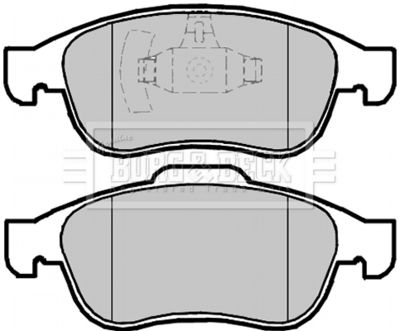 BBP2098 BORG & BECK Комплект тормозных колодок, дисковый тормоз