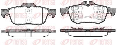 084260 REMSA Комплект тормозных колодок, дисковый тормоз
