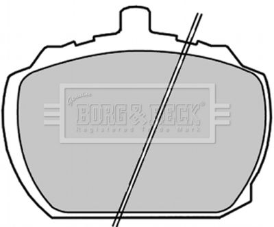 BBP1311 BORG & BECK Комплект тормозных колодок, дисковый тормоз