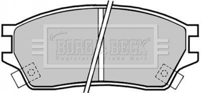 BBP1325 BORG & BECK Комплект тормозных колодок, дисковый тормоз