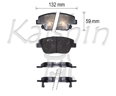 FK11302 KAISHIN Комплект тормозных колодок, дисковый тормоз