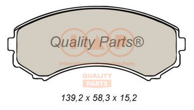 70412026 IAP QUALITY PARTS Комплект тормозных колодок, дисковый тормоз