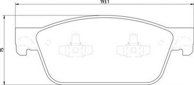 363710201919 MAGNETI MARELLI Комплект тормозных колодок, дисковый тормоз