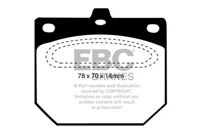 DP562 EBC Brakes Комплект тормозных колодок, дисковый тормоз