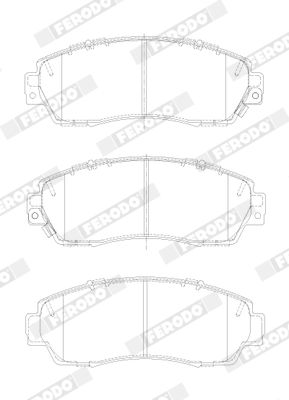 FDB4620 FERODO Комплект тормозных колодок, дисковый тормоз