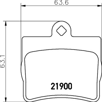 PCP1150 DON Комплект тормозных колодок, дисковый тормоз