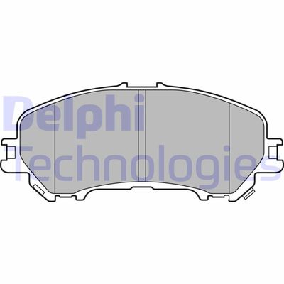 LP3144 DELPHI Комплект тормозных колодок, дисковый тормоз