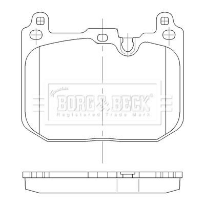 BBP2562 BORG & BECK Комплект тормозных колодок, дисковый тормоз